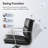Modern Leather Office Chair With Aluminum Alloy Base, Adjustable Swivel Executive Desk Chair With Arms For Home Office-1723675000