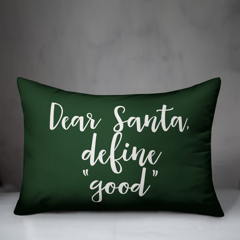Reversible Throw Pillow, Dark Green