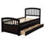Lit plateforme simple avec 6 tiroirs de rangement-121082316