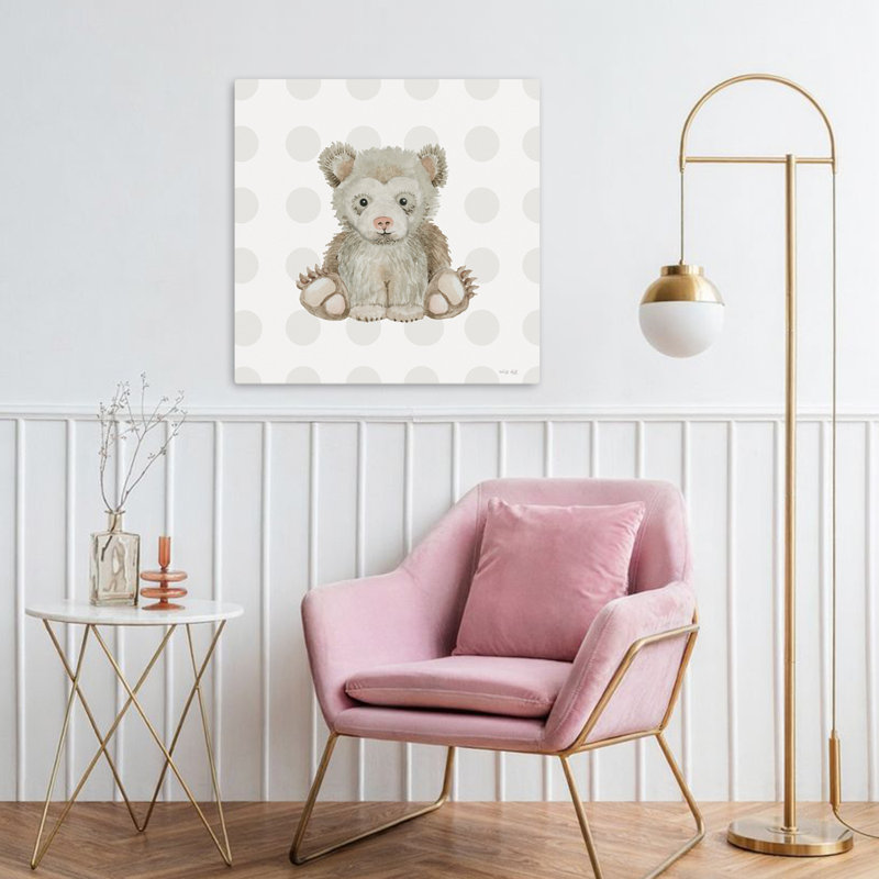 Baby Bear Contemporary Pattern Art, 32" H x 32" W
