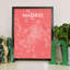 Madrid City Map - No Frame Print-608625973