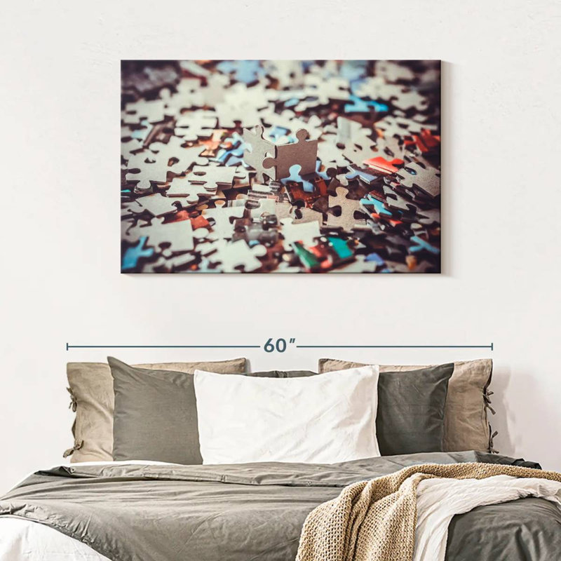 Senne Solving A Puzzle, 30" H x 45" W