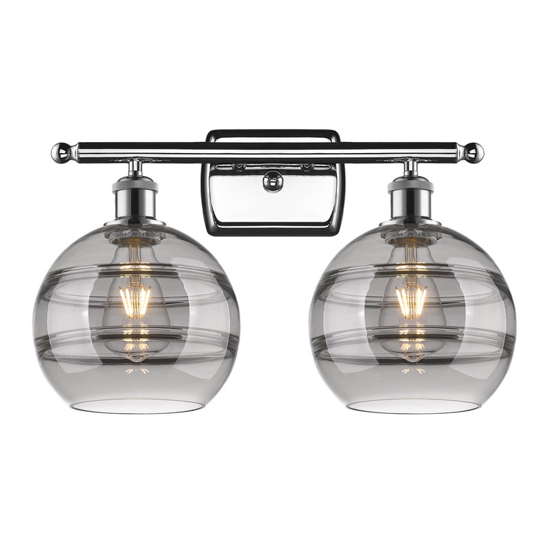 Bienes 2 - Light Dimmable Vanity Light, Light Smoke, Polished Chrome