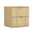 Clive 22" Mid-Century Modern 2-Drawer Nightstand in Natural and Black-1922606197