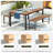 Razieh 4 - Person Patio Dining Set with Rectangular Table-1618508771