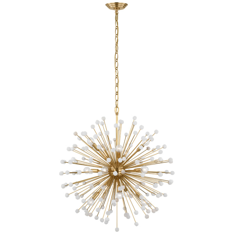 Lys 15 - Light Solid Brass Chandelier by Suzanne Kasler
