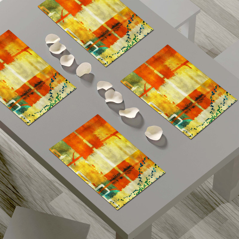 Napperon abstrait en polyester