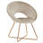 Vanezza 28.35" Wide Modern Faux Suede Accent Chair with Metal Legs-1958465989-1958466011
