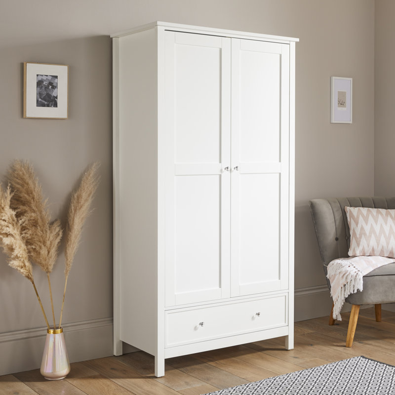 Kaylynn 2 Door Manufactured Wood Wardrobe