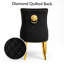 48cm H Tufted Velvet Upholstered Upholstered Back Side Chair-1038589395