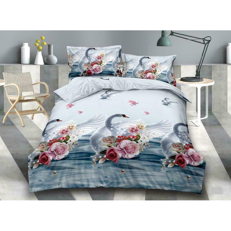 Microfiber Duvet Cover Set with Pillowcases, Super King - 2 Standard Pillowcases