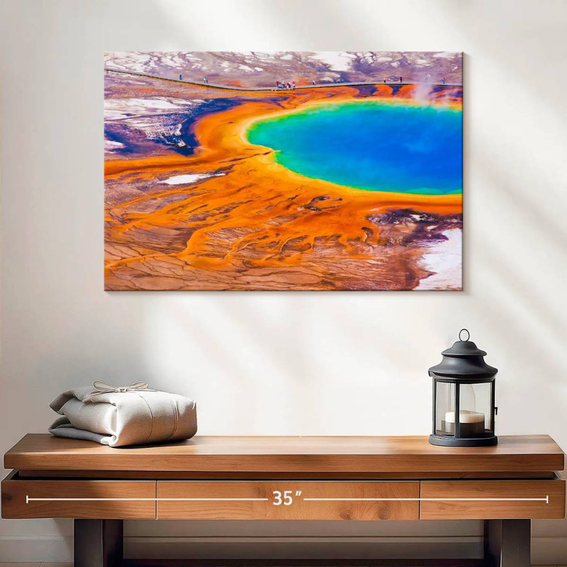 Grand printemps prismatique à Yellowstone, H 16 po x l 24 po