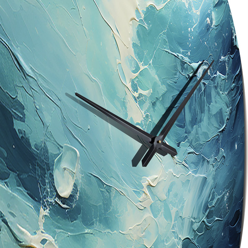 Chandre - Horloge murale paysage abstrait, Médium