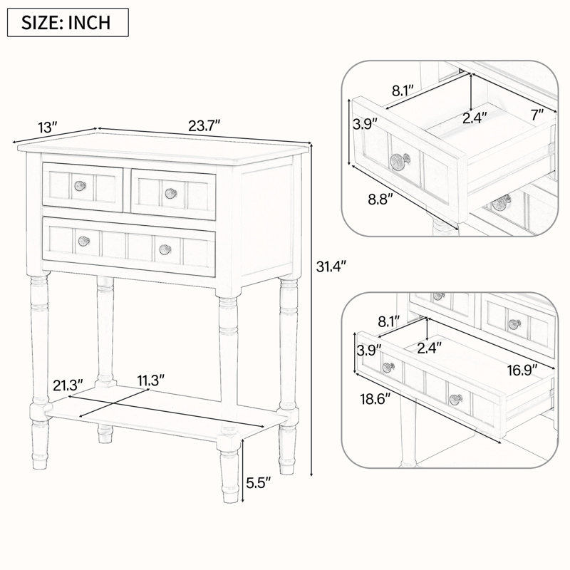 23.7'' Sideboard, Natural
