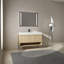 Ensemble de meuble-lavabo de salle de bain avec lavabo simple en résine-114704457