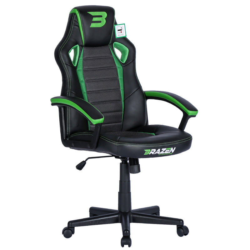 BraZen Salute PC Gaming Chair, Green