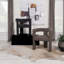 Chaise d'appoint rembourrée chocolat-915041896