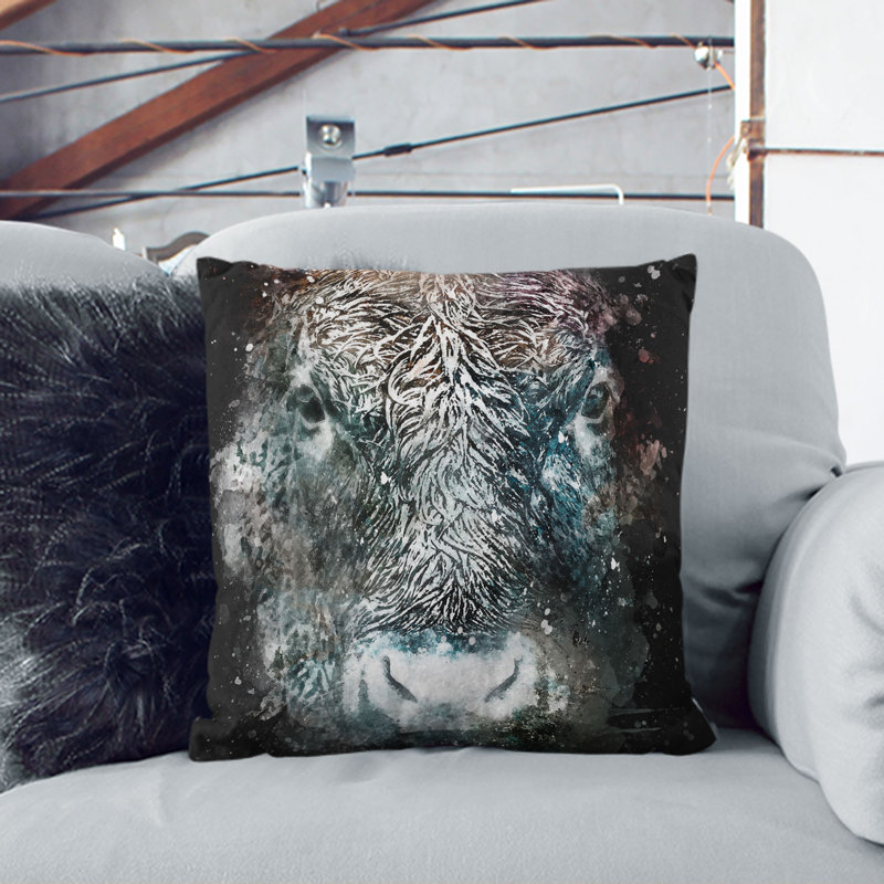 Square Throw Cushion, 55cm H x 55cm W x 20cm D