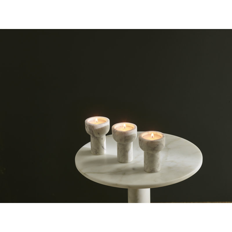 Tealight And Taper Candle Holder, Pearl White