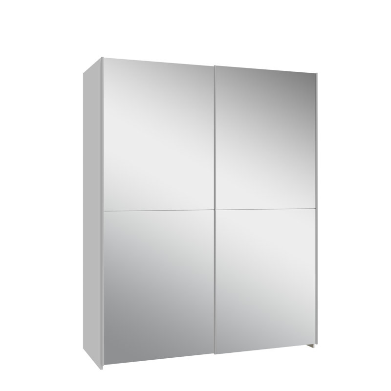 Ransen Manufactured Wood Wardrobe, 150.1cm W x 190.5cm H x 61.2cm D