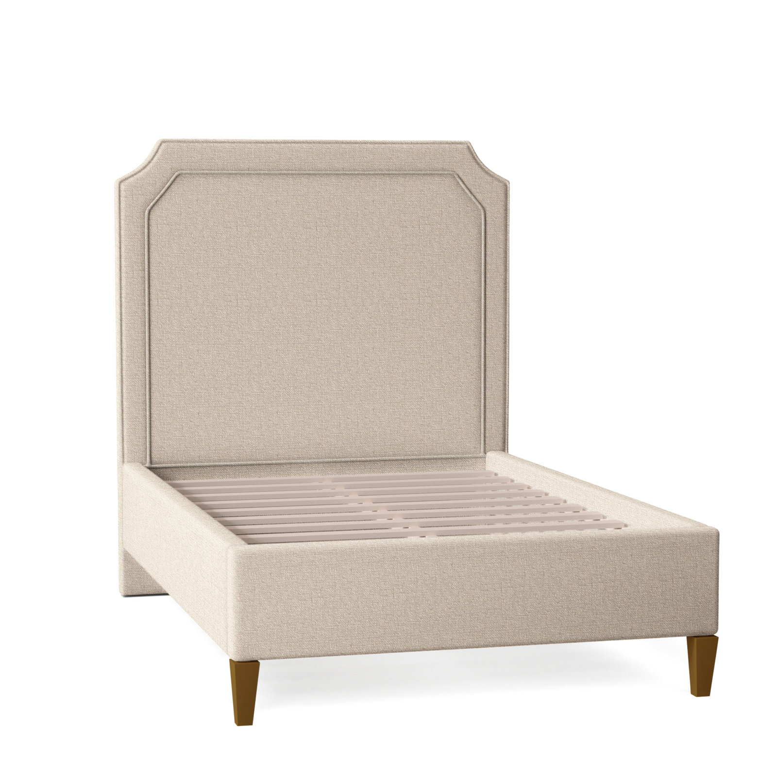 Chandler Bed, Queen, Havana Finish, Eggshell Crypton Performance; 0884-93