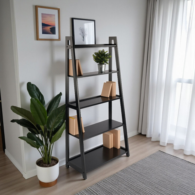 Étagère en bois massif et manufacturé Stradford, H 57,89 po x l 27,65 po x P 12,87 po