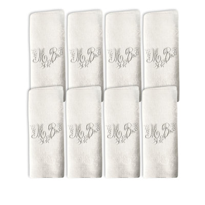1920s French linen MB Monogram Dinner Napkins