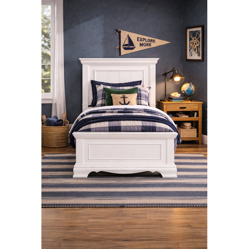Glenroy Modern Panel Bed, Twin