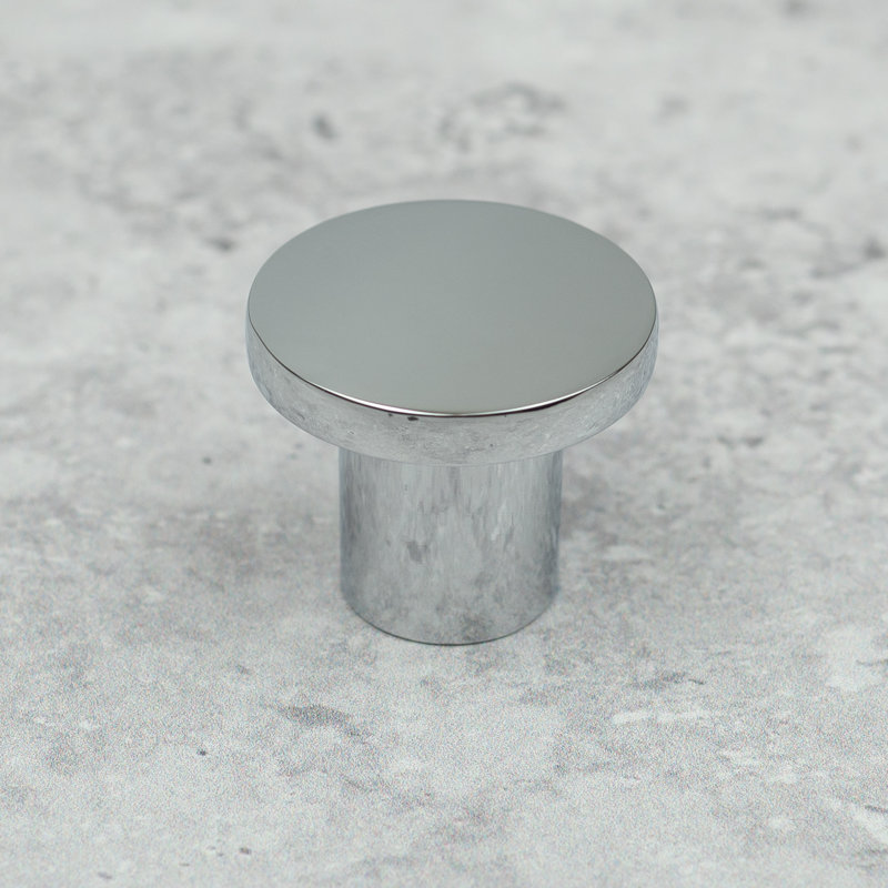 25mm Disc Knobs in Multiple Finishes, Polished Chrome