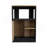 Kitchen Island 36" H, Three Open Side Storage Shelves and One Push-to-Open Cabinet