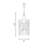 Santiago 6-Light Pendant in Matte Black with Warm Brass Accents-1156133158-1156133592