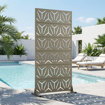 Privacy Screen Fence Panel Stylish Pattern