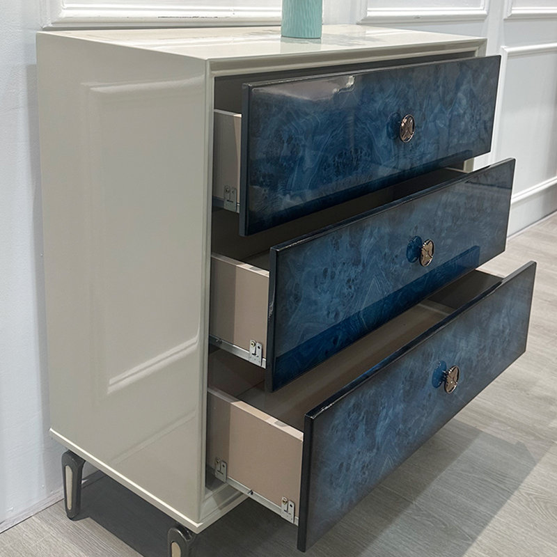Commode d'appoint à trois tiroirs Modern Luxury