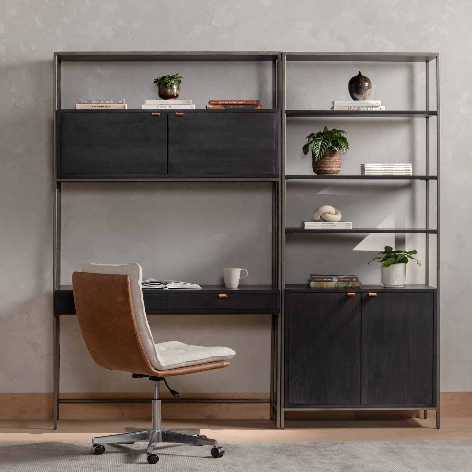 Loki 85" Desk, Black