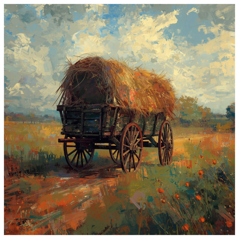 Coussins décoratifs Hay Wagon Field, 20 x 20 inches