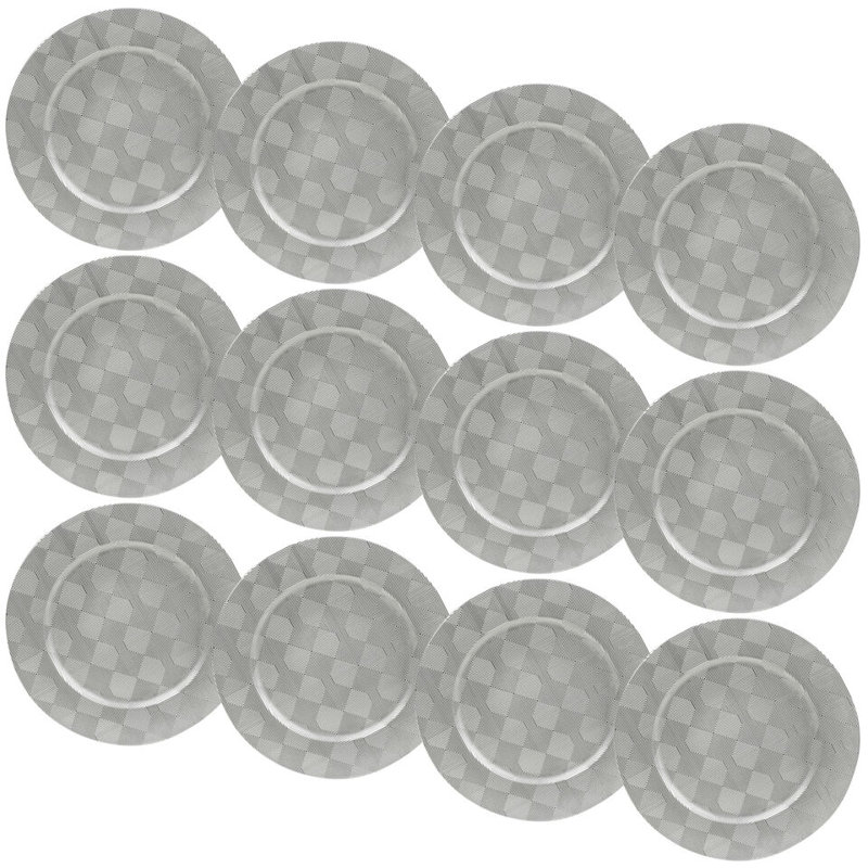 Aemtenan Plastic / Acrylic Charger, Silver