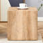 Table basse rectangulaire, plateau spacieux, style carré contemporain, teinte bois, option décorative