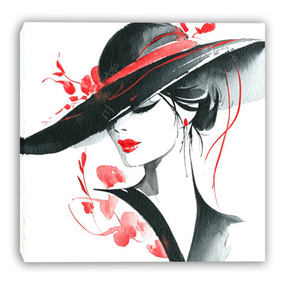 «Scarlet Bloom», art mural sur toile tendue