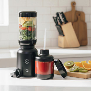 WILLOW Warrior Blender Crafted From 99% Recycled Plastics with Powerful Blending for Smoothies, Frozen Drinks Includes 2 To-Go Cups & Straw - CREAM WHITE