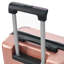 Valise rigide légère et durable en ABS avec roulettes doubles et verrou TSA, 20 pouces, rose