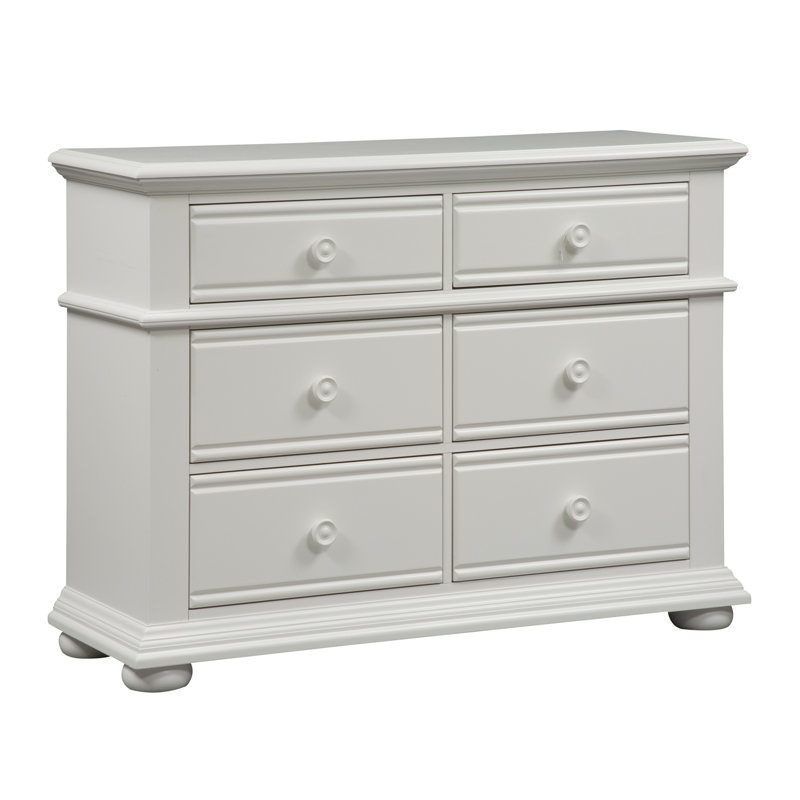 Commode double 6 tiroirs l 50 po Alvy