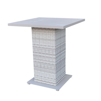 Bannister Square Metal Outdoor Bar Table