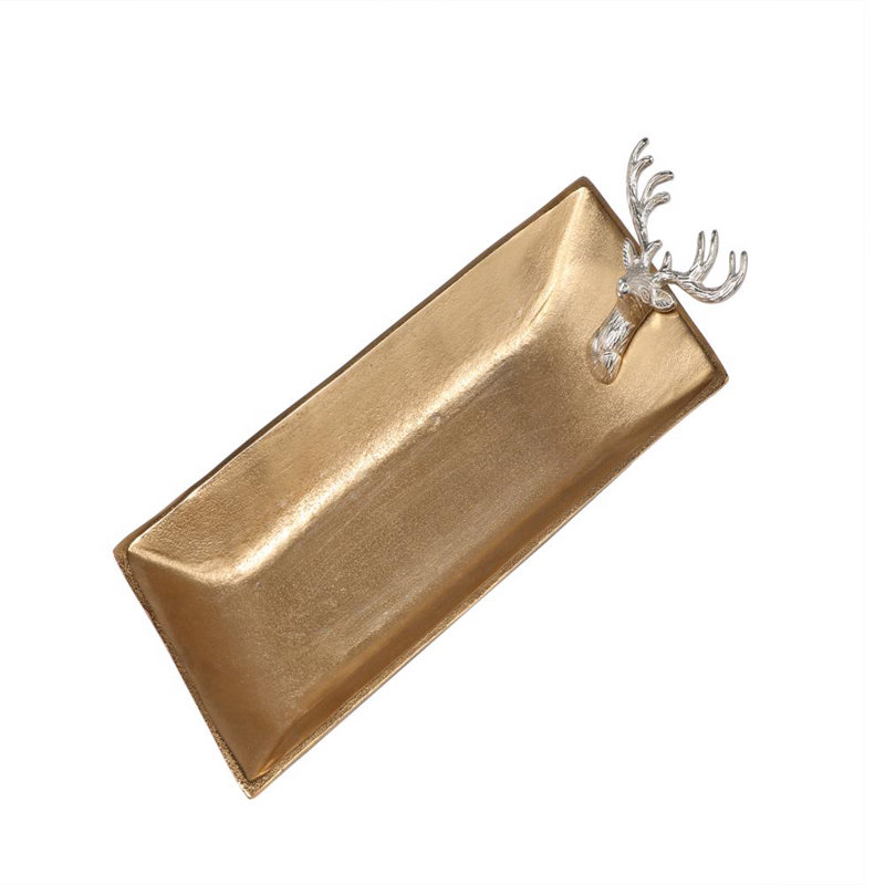 Anat Metal Tray, Gold