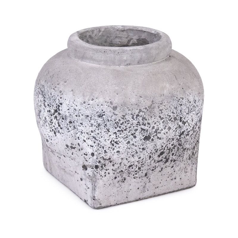 Handmade Ceramic Table Vase, 12" H x 13.5" W x 13.5" D