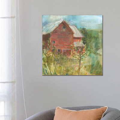 Barn Orchard 1 Piece Wrapped Canvas Painting