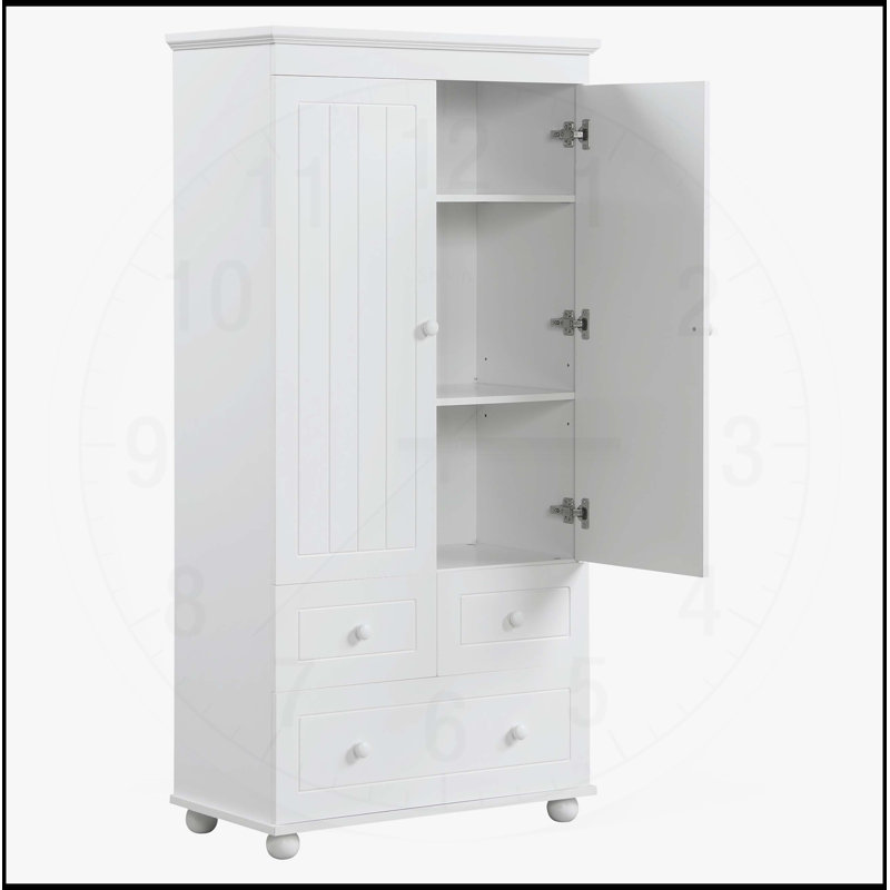 Versatile Tall Storage Cabinet With Multiple Compartments For Various Spaces, White