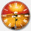 Bright Sun in Flower - Horloge murale traditionnelle-36845511