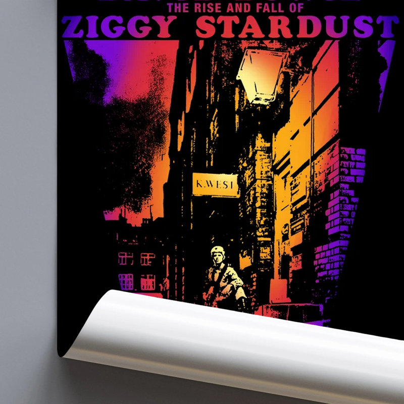  Officiellement sous licence de la collection Bd - Ziggy Stardust, David Bowie, affiche d'art 24 x 36 po - reproduction décorative - papier affiche