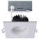 10 Watt LED Direct Wire Downlight Remote Driver CCT Selectable Dimmable Square White Finish