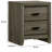 16.38'' W Solid Wood Nightstand